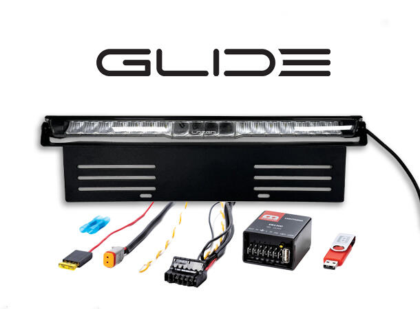 Lazer® Lyspakke med Glide 18 STD - Med Modernum canbus. sidemount.