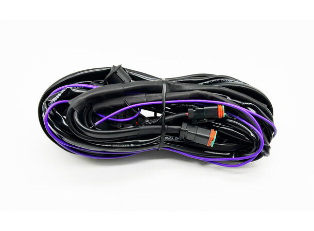 VP Kabelsett til 4 lamper DT 2-pin 80A 400W, 3M kabel. m/bryter