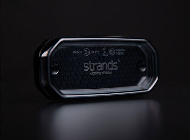 For9t Scale Markeringslys Rød. L:116,5 D:54 H:22mm 