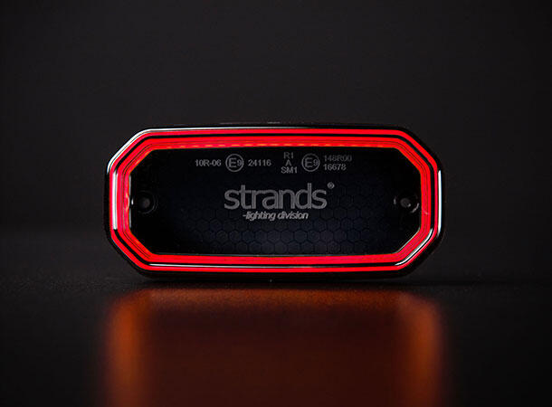 For9t Scale Markeringslys Rød. L:116,5 D:54 H:22mm 