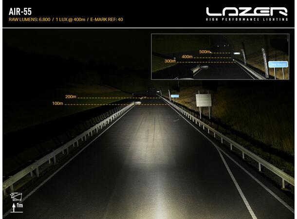 Lazer Air 55 Beacon 411x105x81mm. 6800 Lm