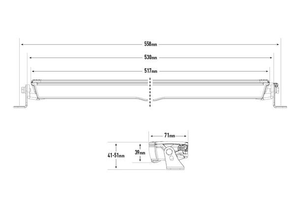 Lazer® Lyspakke med Glide 18 STD - Universal. Med senterfeste