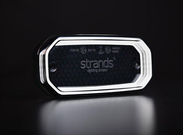 For9t Scale Markeringslys Hvit. L:116,5 D:54 H:22mm 