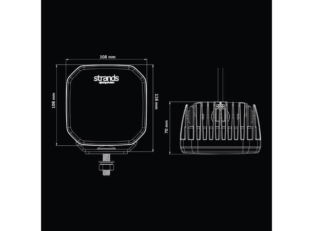Strands FOR9T No-Glare 78W. Arbeidslys 