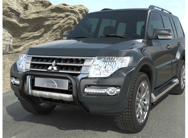 Antec EU Frontbøyle 76mm Sort Mitsubishi Pajero V80 2012+