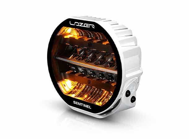 Lazer Sentinel 9 Highline Beacon PL2 Hvit Med varsellys