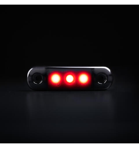 Markeringslys LED Dark Knight Super dark Rød. Super dark