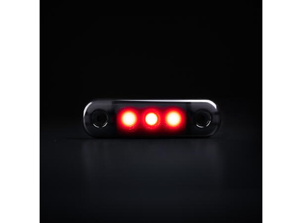 Markeringslys LED Dark Knight Super dark Rød. Super dark