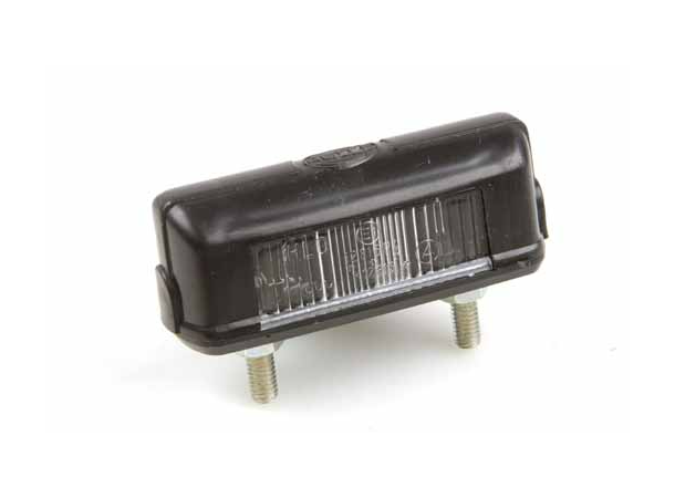 Reg.skiltlys 80x28mm svart Hella