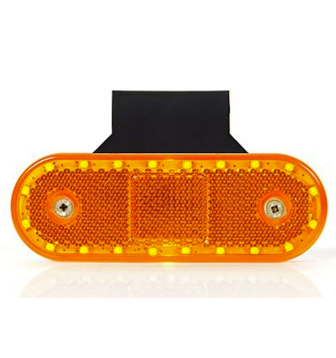 Markerings lys med fot 12/24 v Gul med reflex