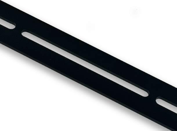 Rustfritt lakkert flattjern Tilpasset 4 lamper, 80cm lang 