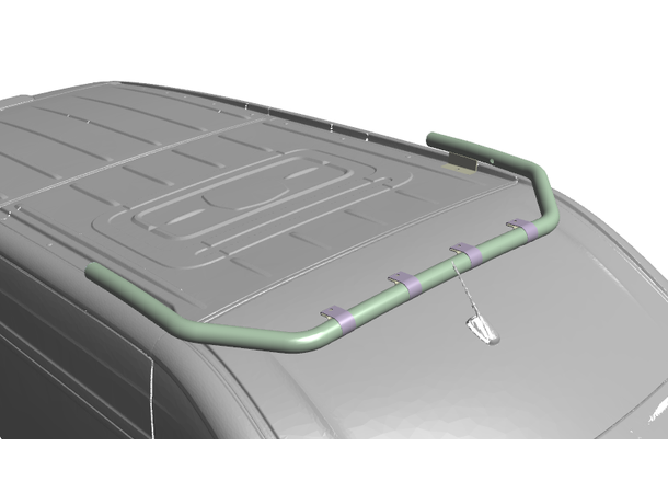 Antec Fremre Takbøyle 60mm sort Crafter H3 2018+