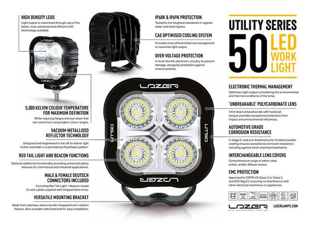 Lazer Utility 50 Red Tail Light