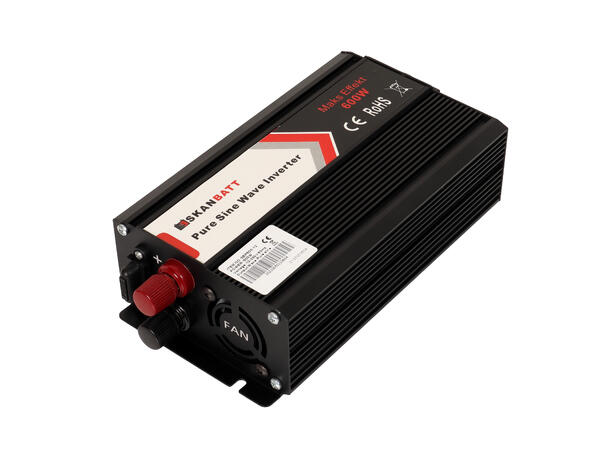 Skanbatt inverter 12V 600W Ren Sinus 