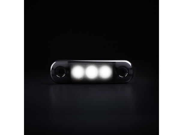 Markeringslys LED Dark Knight Super dark Hvit. Super dark