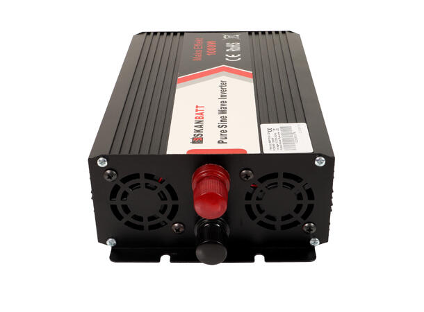 Skanbatt inverter 12V 1000W Med fjernkontroll. Ren Sinus