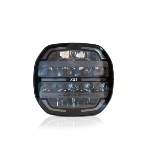 XG7 LED  Driving Light Black Multicolor Parklys Hvit, Gul og Grønn.