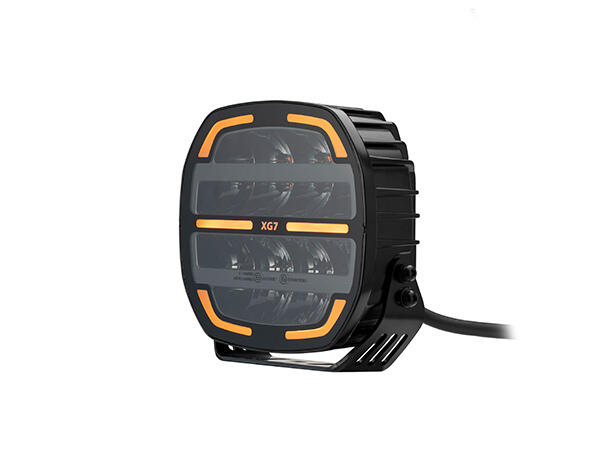XG7 LED  Driving Light Black Multicolor Parklys Hvit, Gul og Grønn.
