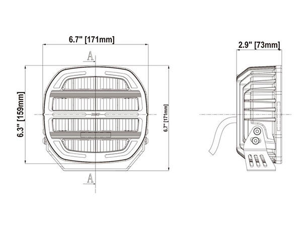XG lyspakke med 2x XG7 Canny Canbus, skiltplate og kabelsett. 