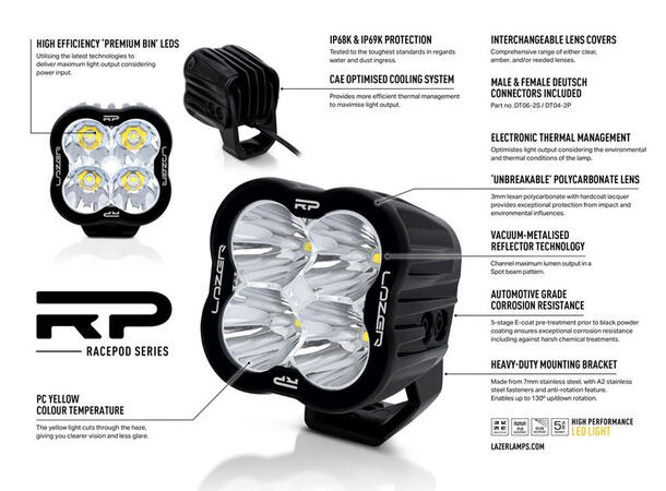 Lazer RP SPOT YELLOW 8940 Lumen Spot 