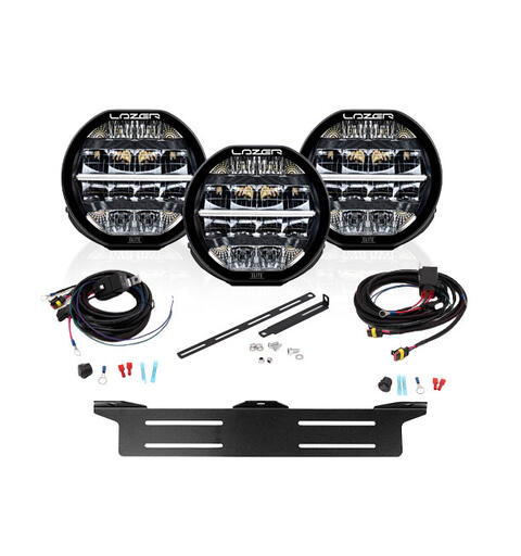 Lazer® Lyspakke med 3x Sentinel 7 ELITE Universal. Med skiltplate