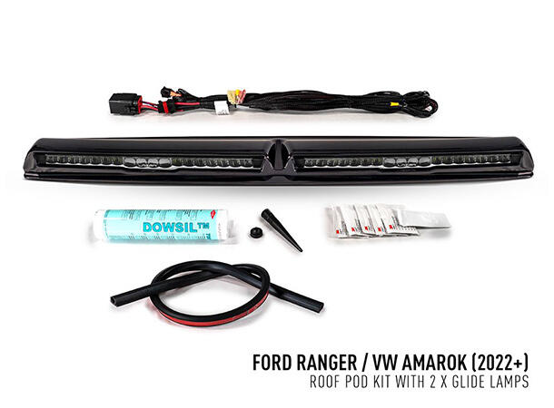 Lazer® Roof pods med 2 stk. Glide Til Ford Ranger 2023+ med Canbus
