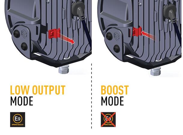 Lazer® Sentinel 9 WHITE Sort. 9 tommer. 9520 Lumen.