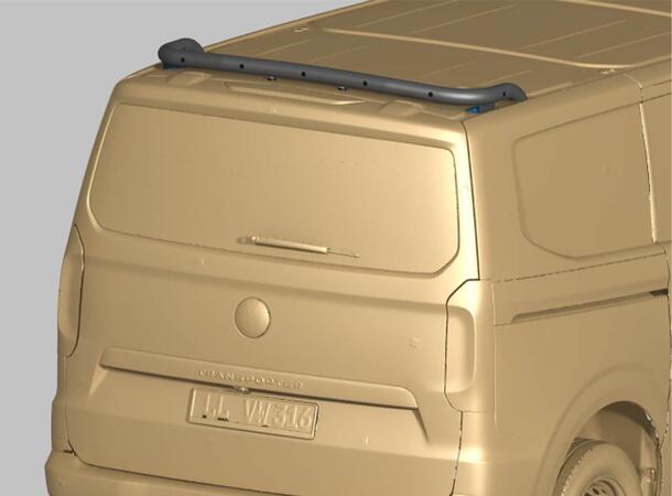 Antec® Bakre takbøyle sort med lys Til Transit Custom 24- 