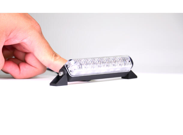 VP 6 LED Slim Grille Blitz Blå BLÅLYS - B92mm H19mm D21mm 