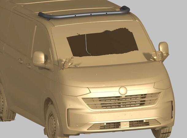 Antec® Fremre Takbøyle sort med lys Til Transit Custom 24- 