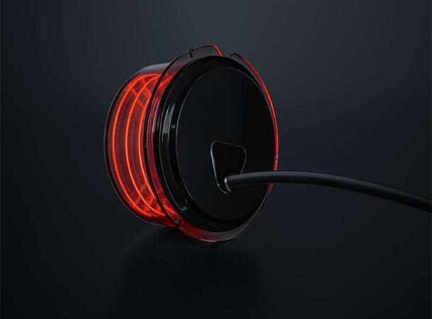 FOR9T GEO RØD Markeringslys 10-40V 2,5M kabel 