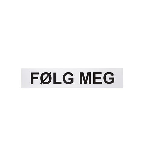 Følg meg tekstplate 190x900mm Til Lumary lysskilt