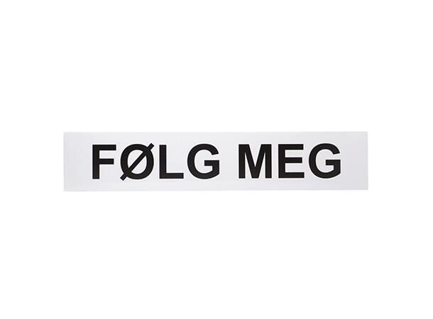 Følg meg tekstplate 190x900mm Til Lumary lysskilt