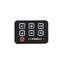 VP Bryterpanel 6-veis 40Amp 10-30V brakett / symbol-labels