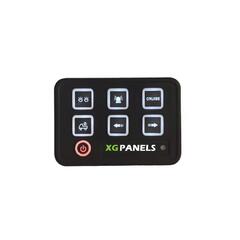 XG Bryterpanel 6-veis 40Amp 10-30V brakett / symbol-labels