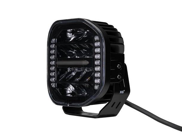XG Curve 7 LED Driving Light Sort - med varsellys. 13800 Lumen 