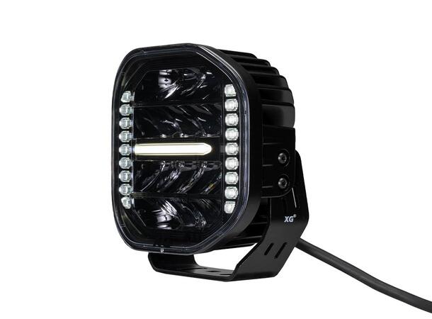 XG Curve 7 LED Driving Light Sort - med varsellys. 13800 Lumen 