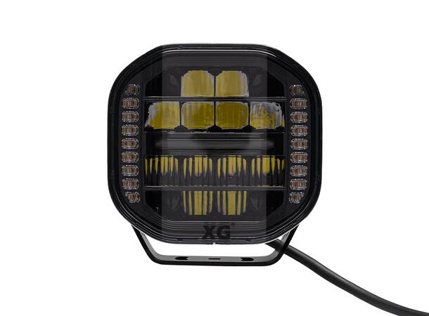 XG Curve 7 LED Driving Light Sort - med varsellys. 13800 Lumen 