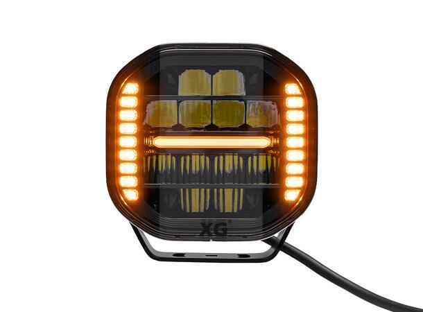 XG Curve 7 LED Driving Light Sort - med varsellys. 13800 Lumen 