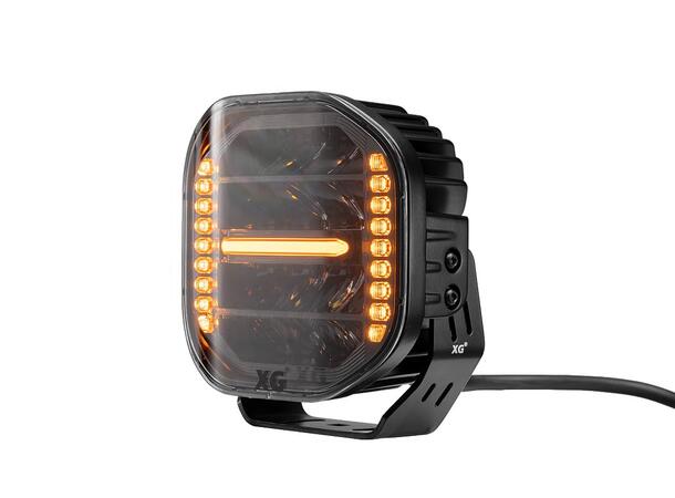 XG Curve 7 LED Driving Light Sort - med varsellys. 13800 Lumen 