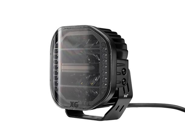 XG Curve 7 LED Driving Light Sort - med varsellys. 13800 Lumen 