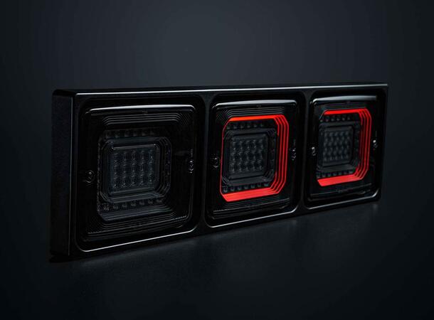 Strands FOR9T Illusion Baklampe 3 funksjoner. Bak/Brems/Blink. 10-40V 