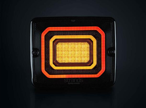 Strands FOR9T Illusion Baklampe 3 funksjoner. Bak/Brems/Blink. 10-40V 