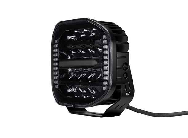XG Curve 9 LED Driving Light Sort - Med varsellys. 18400 Lumen 