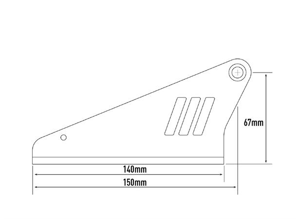 Lazer® takmontering  67mm Til bil uten rails. Linear-serie.