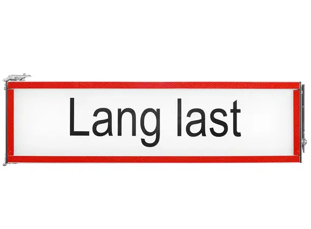 Skilt pleksiplast "lang last" 