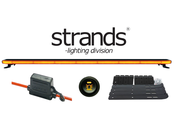 Varselpakke 120 til Åpnen Rails 1229mm bjelke. til Rails. Med bryter.