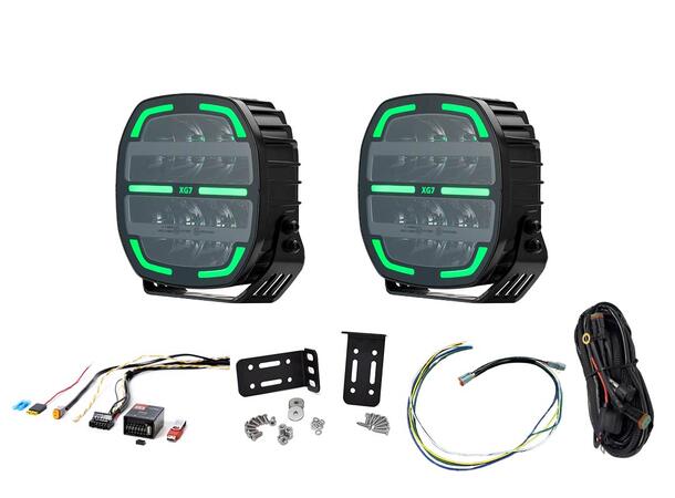 XG lyspakke med 2x XG7 Med Modernum CanBus, skiltplate 
