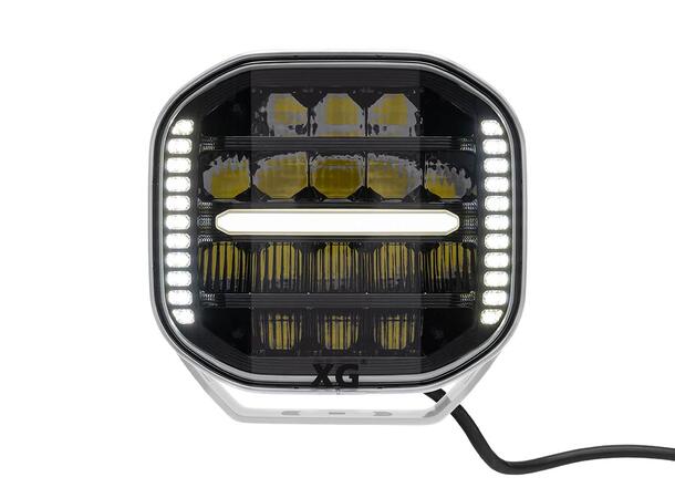 XG Curve 9 LED Driving Light White - Med varsellys. 18400 Lumen 
