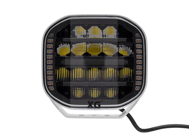 XG Curve 9 LED Driving Light White - Med varsellys. 18400 Lumen 